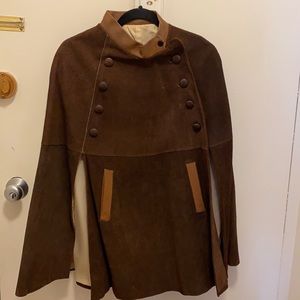 Genuine Suede.Vintage Cape!